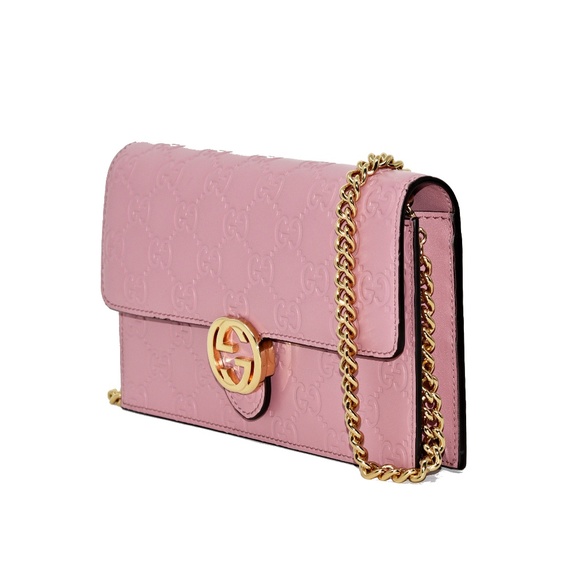 NEW GUCCI ICON GG SIGNATURE CHAIN WALLET - Picture 2 of 8